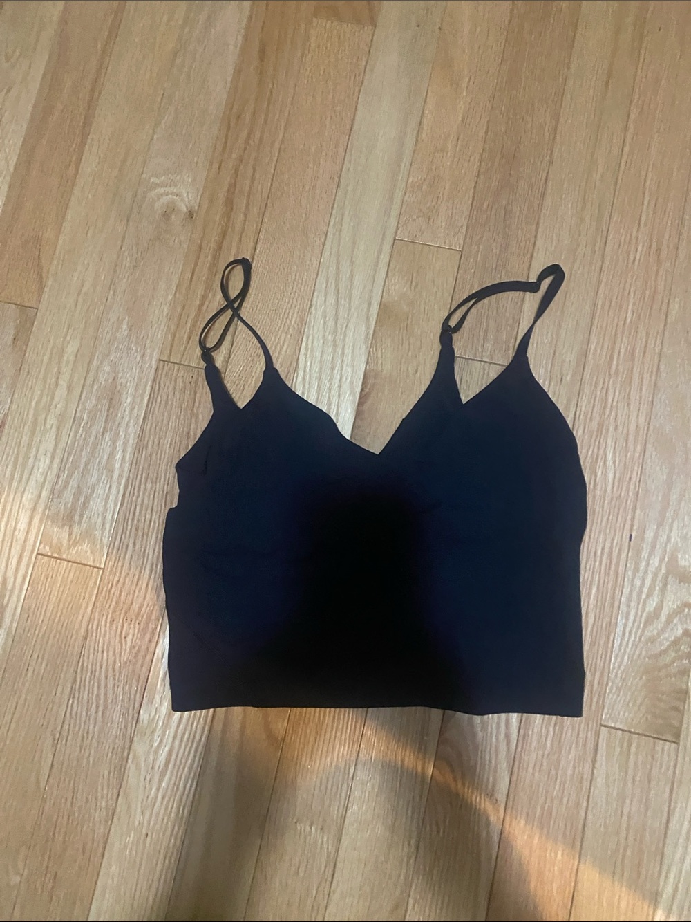 lululemon athletica Black V-Neck Adjustable-Strap Camisole